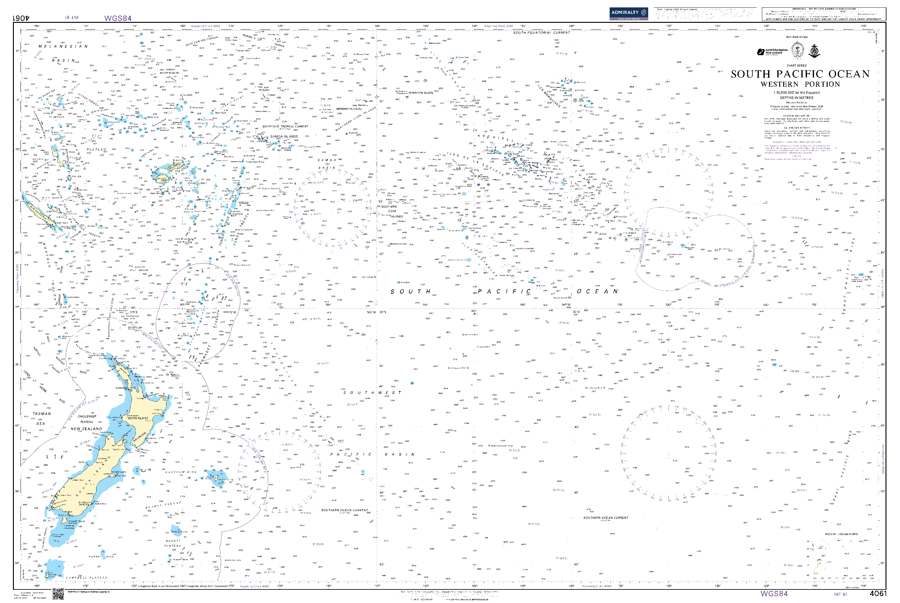 BA4061 - South Pacific Ocean - Western Portion