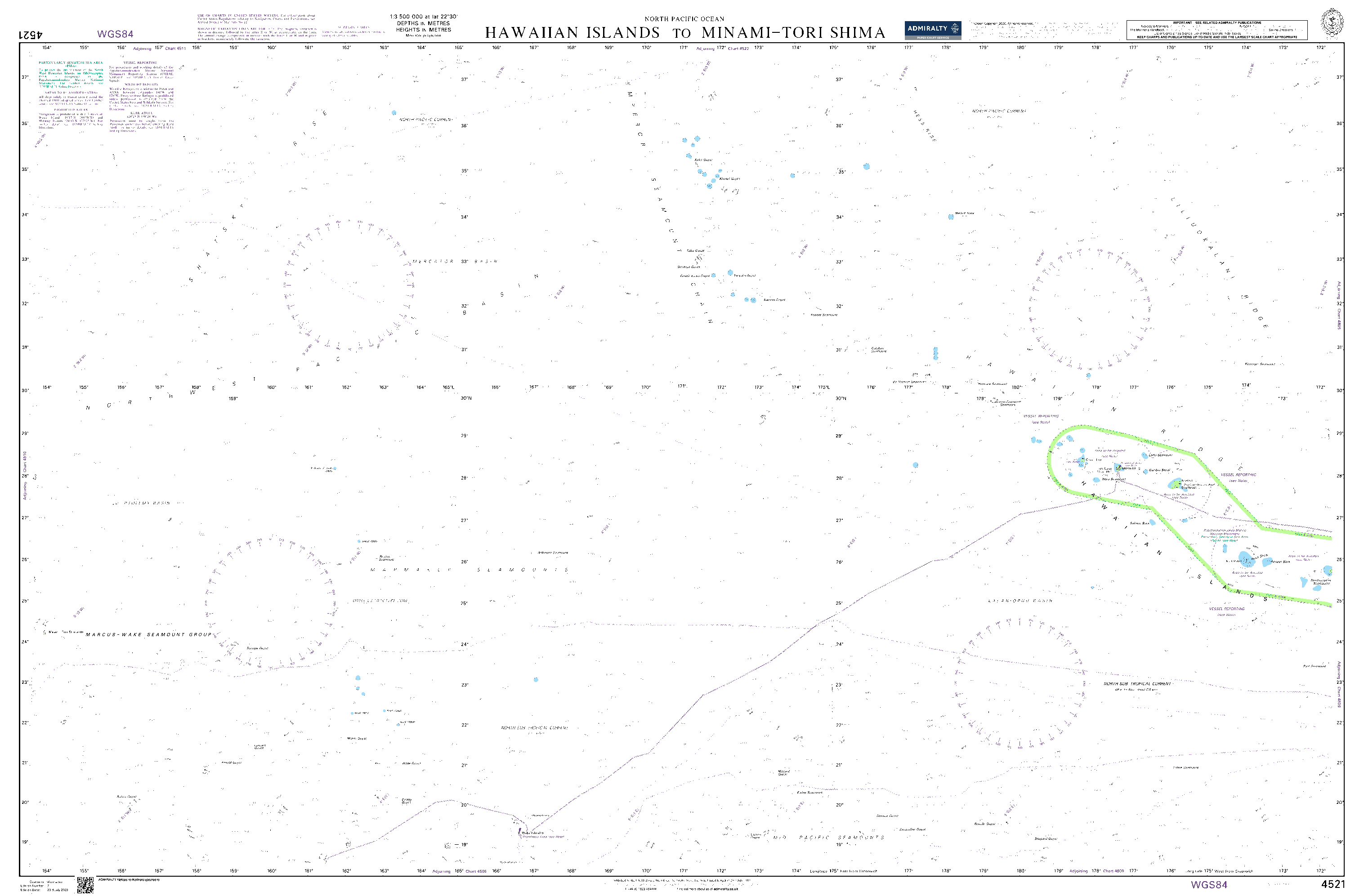 BA4521 - Hawaiian Islands to Minami-tori Shima