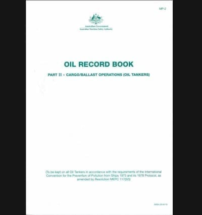 Oil Record Book - Part 2