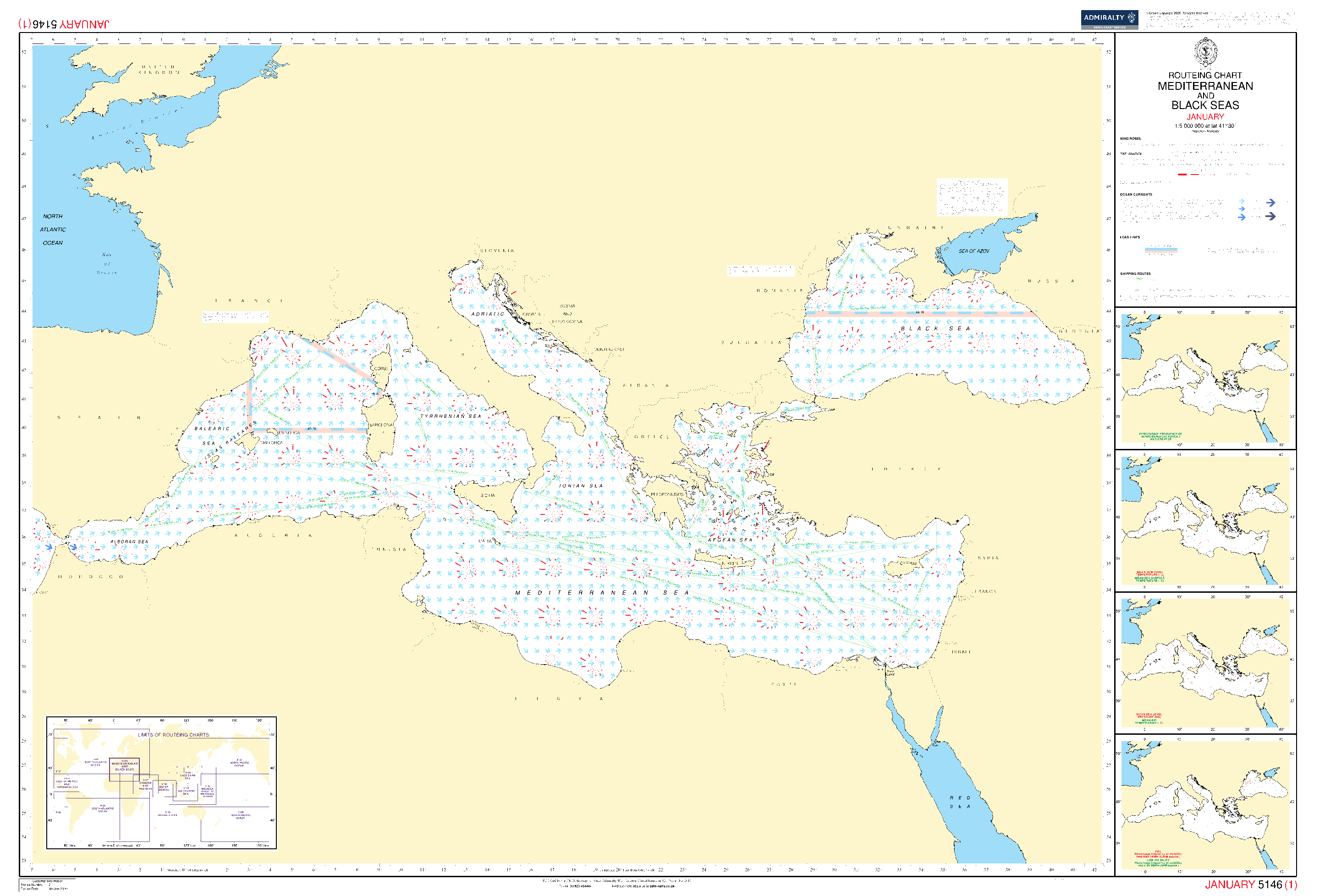 BA5146 09 Routeing Charts: Mediterranean and Black Sea - September (2015)